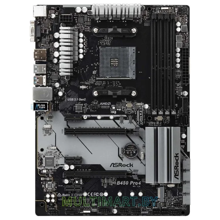 Материнская плата ASRock B450 Pro4